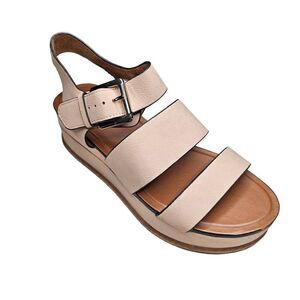 Naturalizer Mauve Nude Billie Platform Strappy Sandal Size 9
